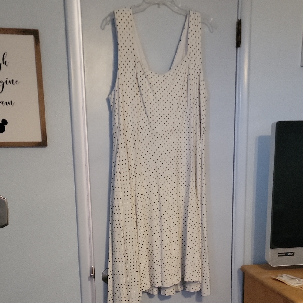 Torrid White Skater Sundress Sleeveless Scoop Neck